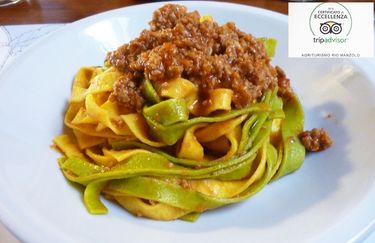 Agriturismo Rio Manzolo - Tagliatelle Bicolore al Ragù